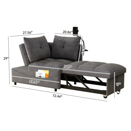 1 Versatile Foldable Sofa Bed In 3 Lengths