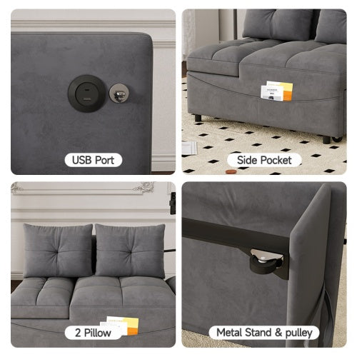 1 Versatile Foldable Sofa Bed In 3 Lengths