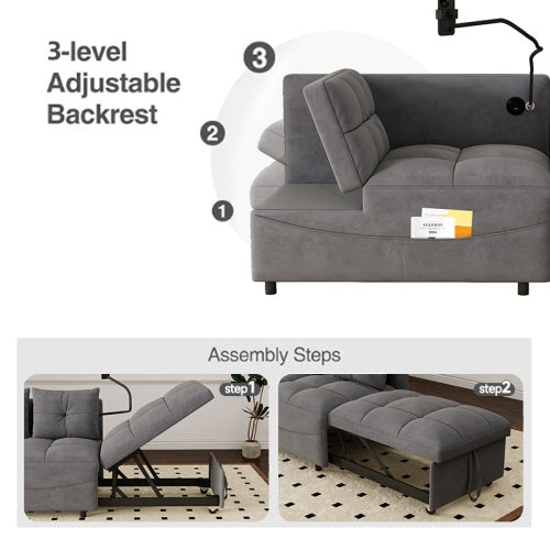 1 Versatile Foldable Sofa Bed In 3 Lengths