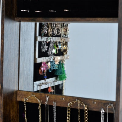 Full Length Mirror 360 Swivel Jewelry Cabinet